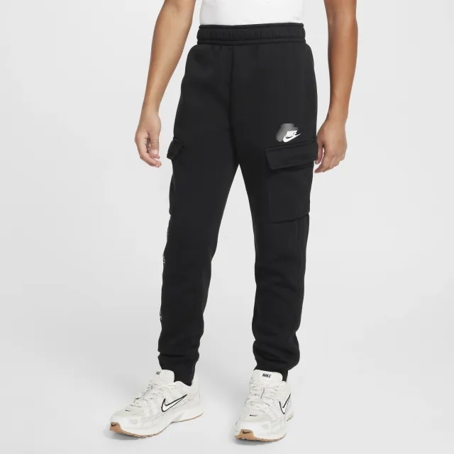 Nike Sportswear Standard Issue Older Kids' (Boys') Cargo Trousers - Black - Cotton/Polyester