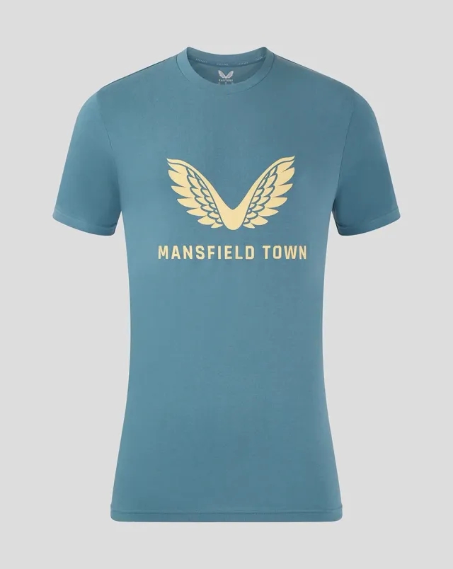 Castore Mansfield Men's 24/25 Training Logo Tee - Light Blue