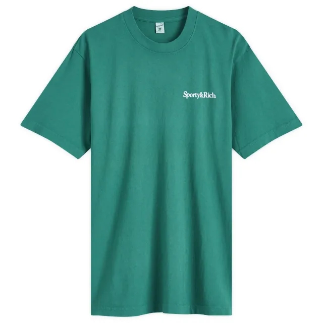 T-Shirt Sporty & Rich Health Is Wealth T-Shirt Unisex Alpine/ White L