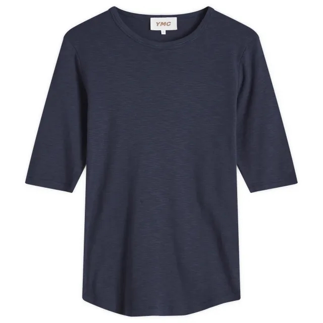 YMC Women's Earth Charlotte Short Sleeve Top Navy