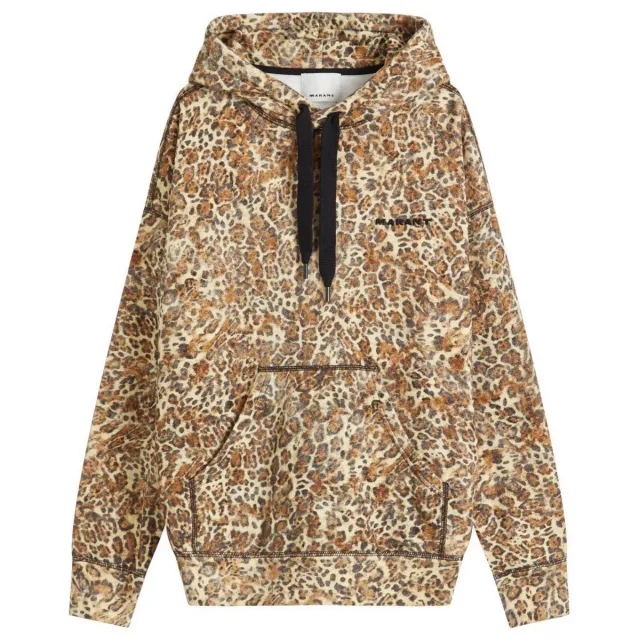 Isabel Marant Men's Leopard Print Hoodie