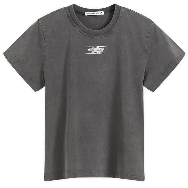 Alexander Wang Women's Logo Graphic Print T-shirt Washed Cedar