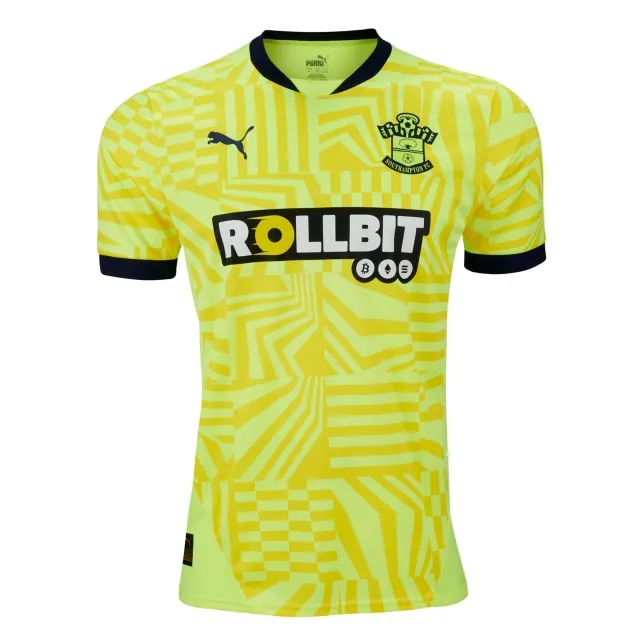 PUMA Southampton F.C. 24/25 Away Kit Men, Fizzy Yellow/Peacoat