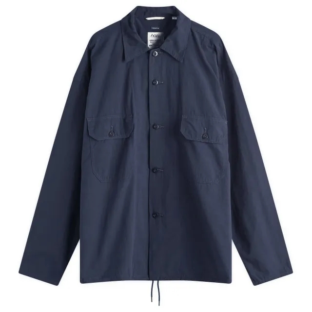 Nanamica Men's Cotton Wool Deck Shirt Jacket Dark Navy