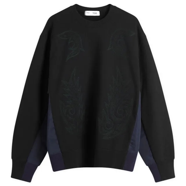 TOGA Women's Embroidery sweatshirt Black