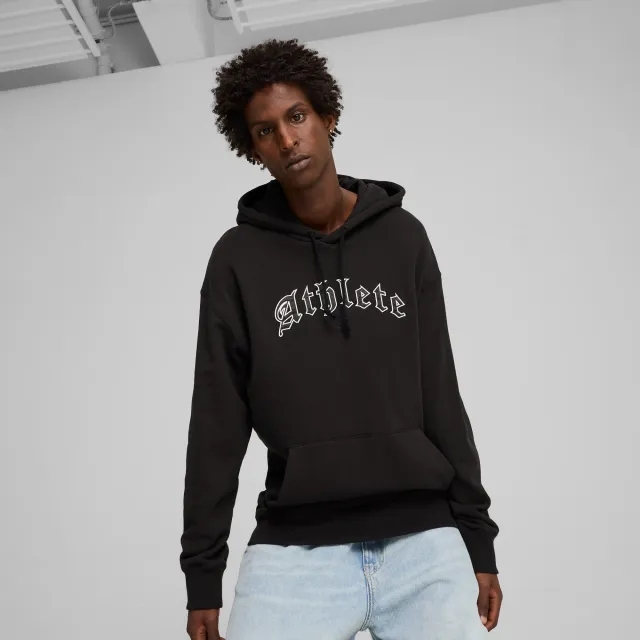 PUMA Graphics athlete Hoodie Men, Black