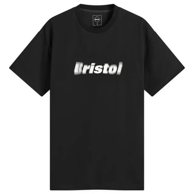 F.C. Real Bristol Men's Blurred Logo T-Shirt Black