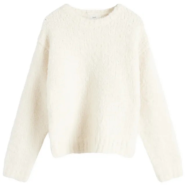 DUNST Women's Unisex Cloud Boucle Sweater Ivory