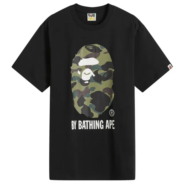 A Bathing Ape Men's ABC Camo By Bathing Ape TEE Black X Green