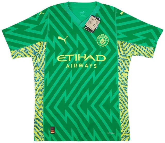 Puma 2023-24 Manchester City Player Issue GK S/S Shirt (XXL)