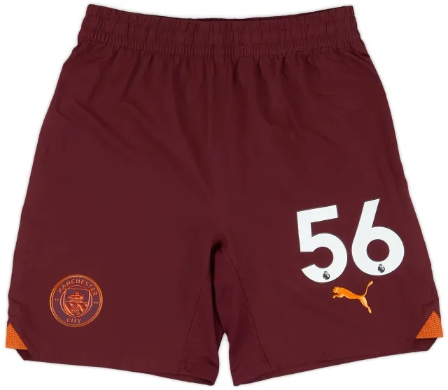 Puma 2023-24 Manchester City Match Issue Away Shorts # - 7/10 - (L)