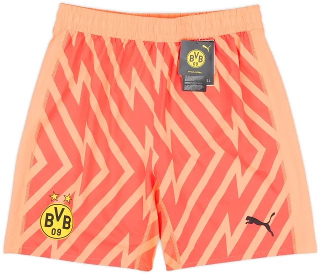 Puma 2023-24 Borussia Dortmund Player Issue GK Away Shorts (XL)
