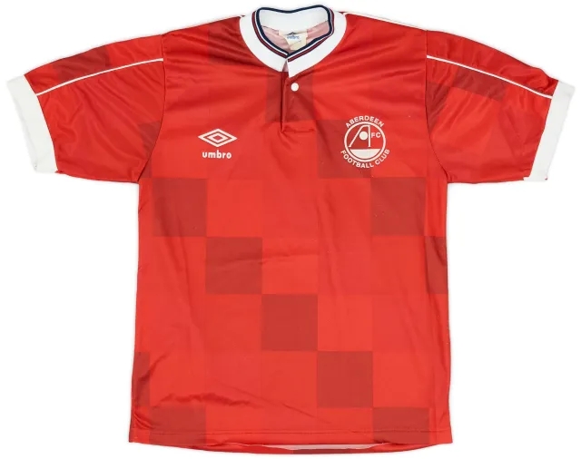 Umbro 1987-90 Aberdeen Home Shirt - 8/10 - (M.Boys)
