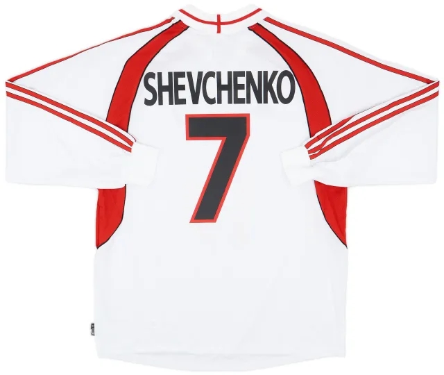 adidas 2000-02 AC Milan Away L/S Shirt Shevchenko #7 (XL)