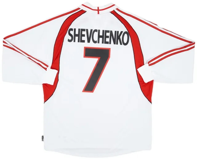 adidas 2000-02 AC Milan Away L/S Shirt Shevchenko #7 (XL)