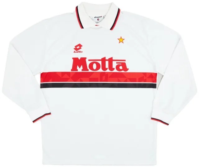 Lotto 1993-94 AC Milan Away L/S Shirt - 9/10 - (XL)