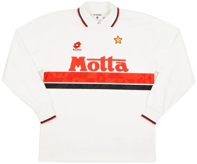 Lotto 1993-94 AC Milan Away L/S Shirt - 9/10 - (M)
