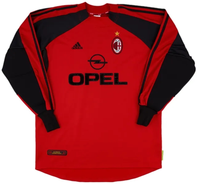 adidas 2000-02 AC Milan Player Issue GK Shirt - 9/10 - (L)
