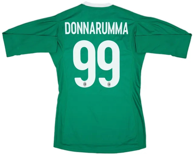 adidas 2017-18 AC Milan Player Issue GK Shirt Donnarumma #99 (S/M)