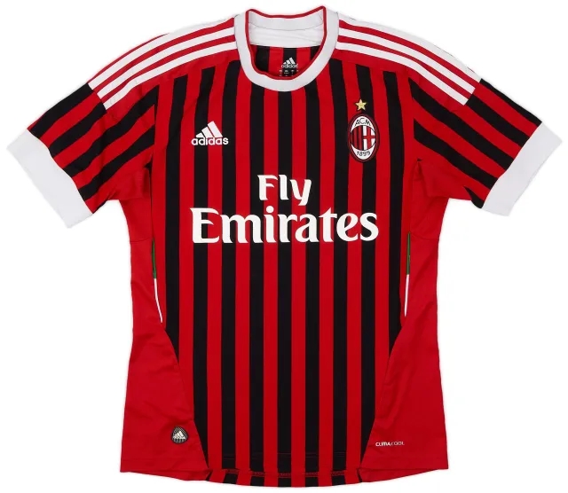 adidas 2011-12 AC Milan Home Shirt - 7/10 - (S)
