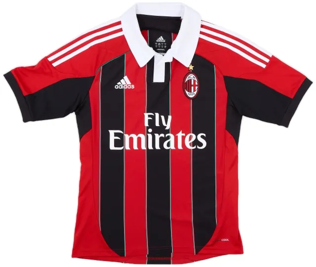 adidas 2012-13 AC Milan Home Shirt - 7/10 - (S)