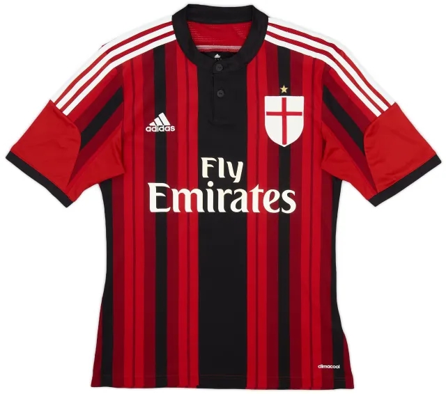 adidas 2014-15 AC Milan Home Shirt - 7/10 - (S)