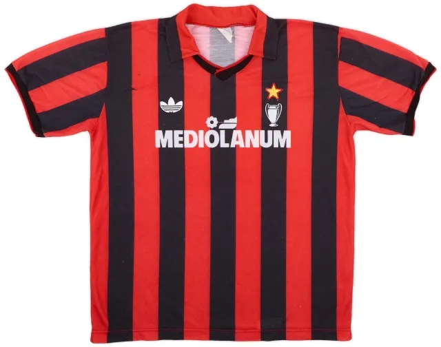 adidas 1990-91 AC Milan Home Shirt - 6/10 - (L)