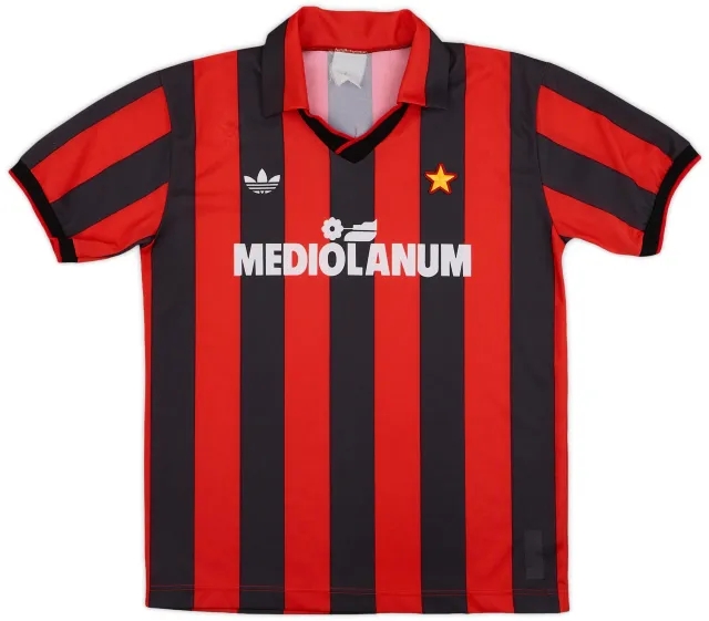 adidas 1990-91 AC Milan Home Shirt - 8/10 - (M)