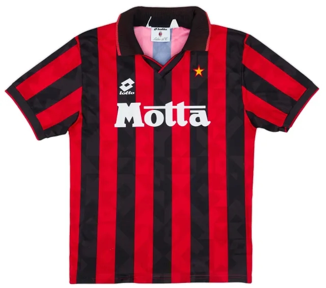 Lotto 1993-94 AC Milan Home Shirt - 6/10 - (M)