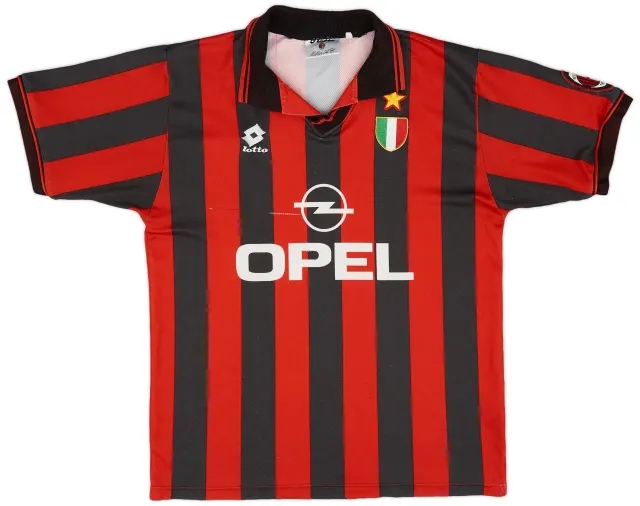 Lotto 1996-97 AC Milan Home Shirt - 6/10 - (L)