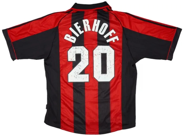 adidas 1998-00 AC Milan Home Shirt Bierhoff #20 - 6/10 - (XL)
