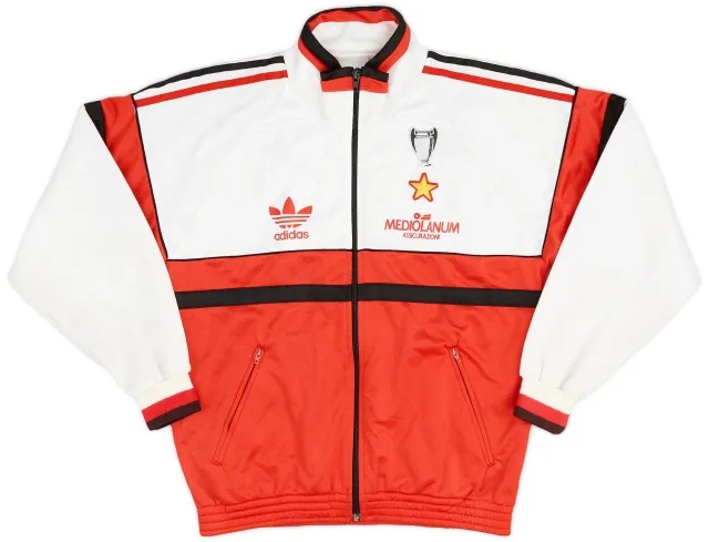 1990-92 AC Milan adidas Track Jacket - 8/10 - (XS)