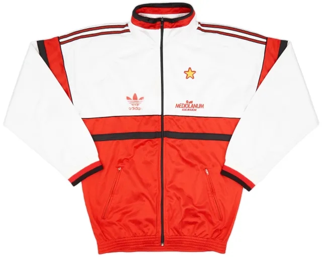 1990-92 AC Milan adidas Track Jacket - 6/10 - (L)