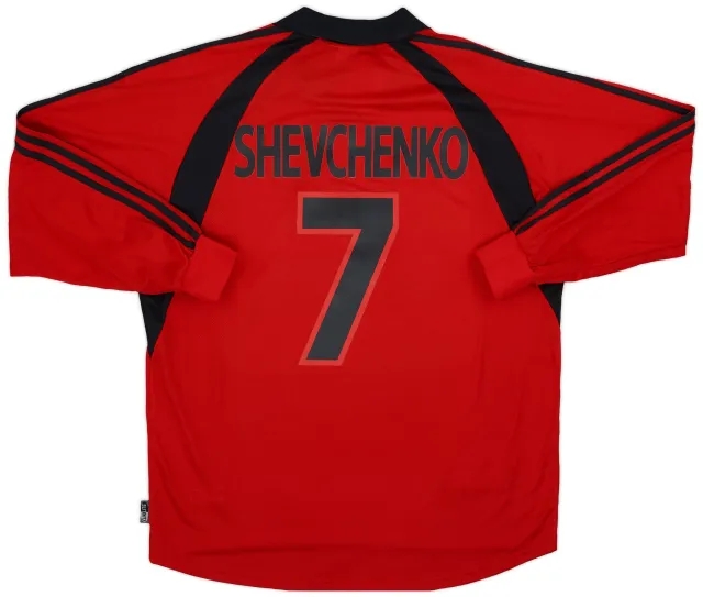 adidas 2001-02 AC Milan Third L/S Shirt Shevchenko #7 (XL)