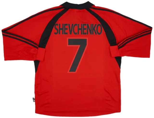 adidas 2001-02 AC Milan Third L/S Shirt Shevchenko #7 (XL)