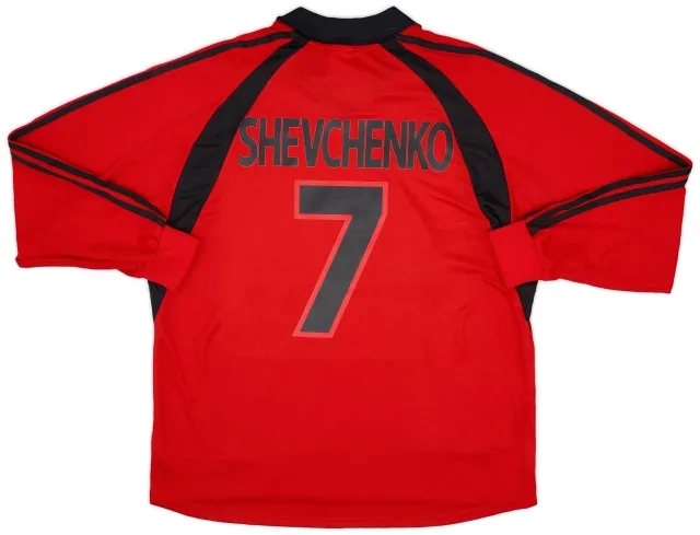 adidas 2001-02 AC Milan Third L/S Shirt Shevchenko #7 (XL)