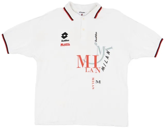 1993-94 AC Milan Lotto Polo Shirt - 7/10 - (XL)