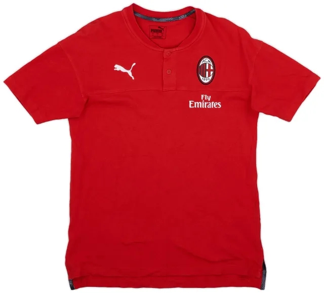 2019-20 AC Milan Puma Polo Shirt - 8/10 - (M)