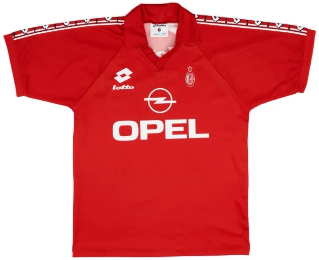 1995-96 AC Milan Lotto Training Shirt - 8/10 - (M)