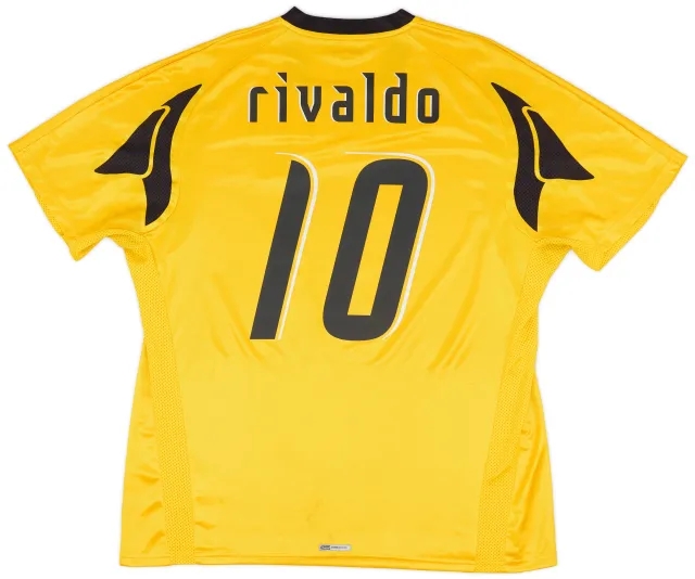 Puma 2007-08 AEK Athens Home Shirt Rivaldo #10 - 7/10 - (XXL)