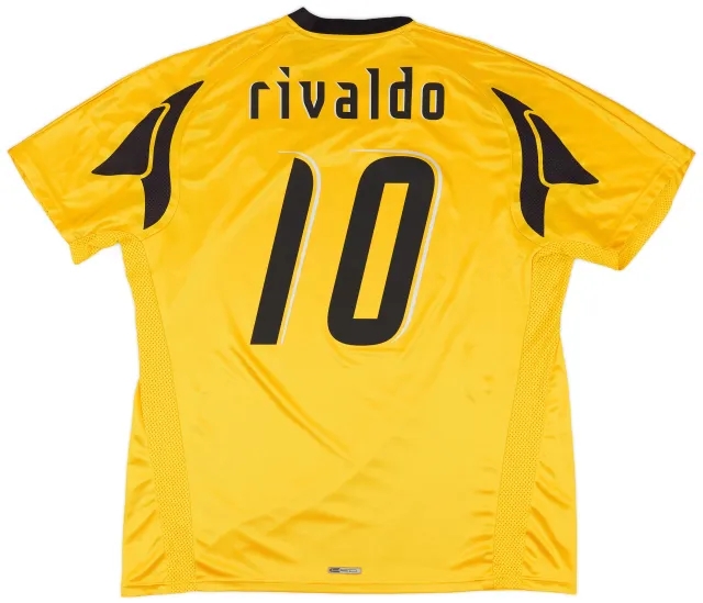 Puma 2007-08 AEK Athens Home Shirt Rivaldo #10 - 5/10 - (XXL)