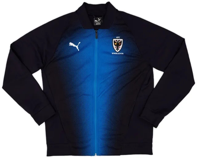 2018-19 AFC Wimbledon Puma Track Jacket - 9/10 - (L)