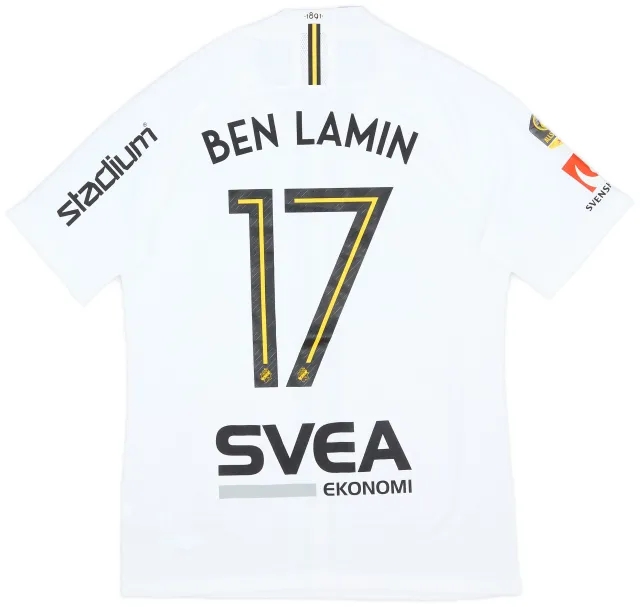 Nike 2019 AIK Match Issue Away Shirt Ben Lamin #17