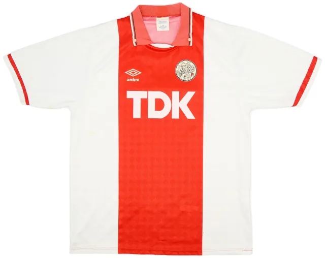 Umbro 1989-91 Ajax Home Shirt - 8/10 - (L)