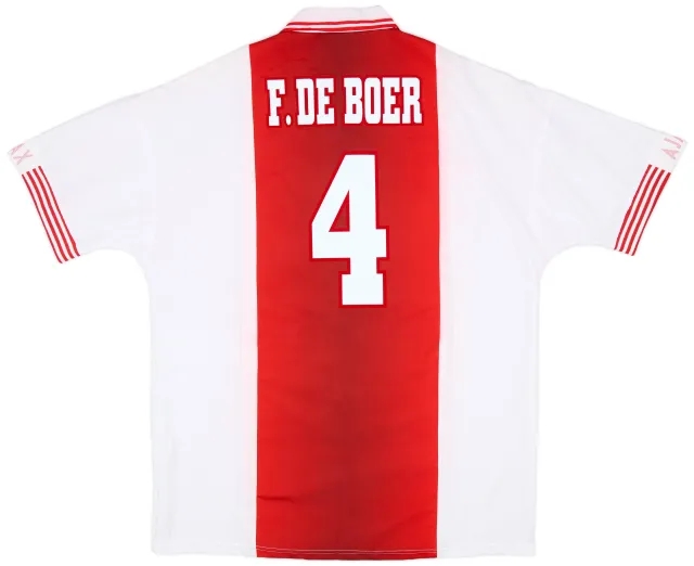 Umbro 1997-98 Ajax Home Shirt F.De Boer #4 - 7/10 - (XL)