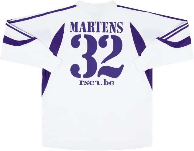 adidas 2003-04 Anderlecht Match Issue Home L/S Shirt Martens #32