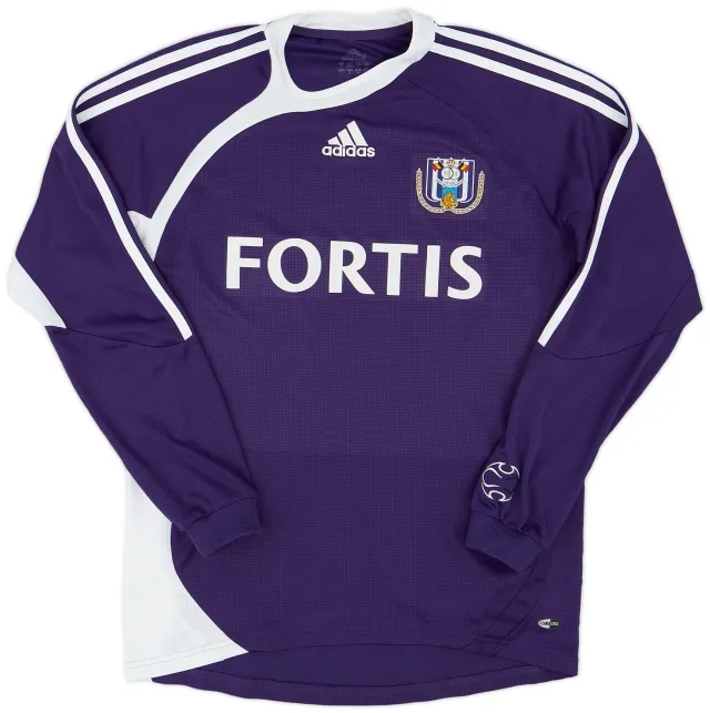 adidas 2006-08 Anderlecht Home L/S Shirt - 8/10 - (S)
