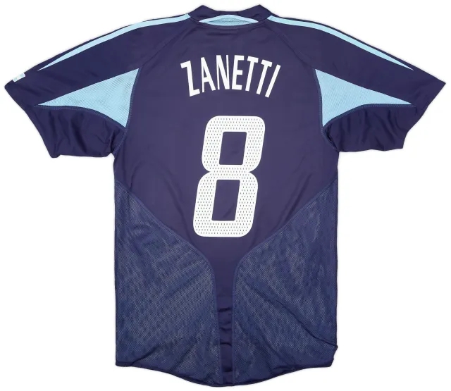 adidas 2004-05 Argentina Away Shirt Zanetti #8 - 6/10 - (S)