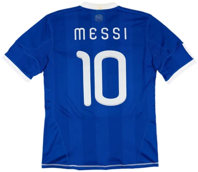 adidas 2010-11 Argentina Away Shirt Messi #10 - 6/10 - (M)