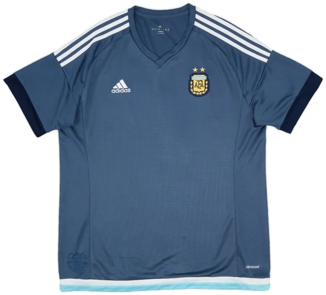 adidas 2015-16 Argentina Away Shirt - 9/10 - (XL)